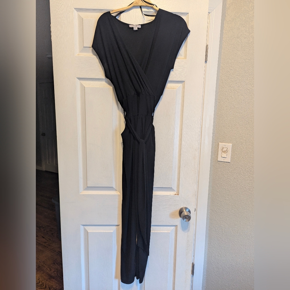 FAVLUX Black Wrap Jumpsuit